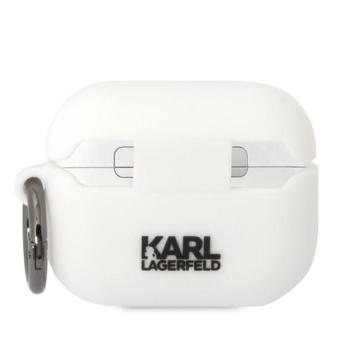 Karl Lagerfeld 3D Logo NFT Karl Head Apple Airpods Pro szillikon tok, fehér kép