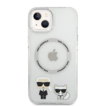 Karl Lagerfeld and Choupette MagSafe hátlap tok Apple iPhone 14, átlátszó kép