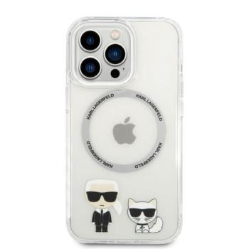 Karl Lagerfeld and Choupette MagSafe hátlap tok Apple iPhone 14 Pro Max, átlátszó kép