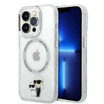 Karl Lagerfeld and Choupette MagSafe NFT hátlap tok Apple iPhone 14 Pro, átlátszó kép