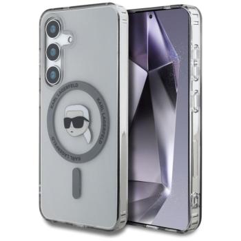 Karl Lagerfeld Button Karl Head Printed Logo Galaxy S25 MagSafe hátlap tok, fekete kép