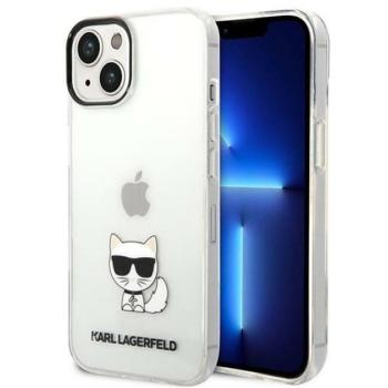 Karl Lagerfeld Choupette Body Apple iPhone 14 Plus hátlap tok, átlátszó kép