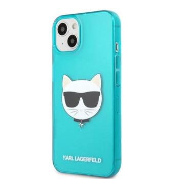 Karl Lagerfeld Choupette Head szilikon hátlap tok Apple iPhone 13 mini, kék kép