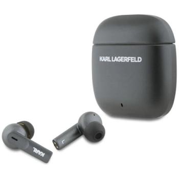 KARL LAGERFELD ELONGATED LOGO bluetooth fülhallgató SZTEREO (v5.4, TWS, mikrofon, aktív zajszűrő + töltőtok) FEKETE kép
