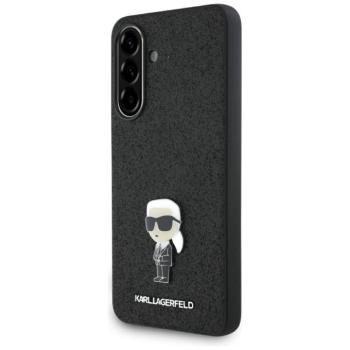 Karl Lagerfeld Fixed Glitter Ikonik Metal Pin Samsung Galaxy A36 hátlap tok, fekete kép