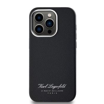 Karl Lagerfeld Grained PU Hotel RSG iPhone 13 Pro Max hátlap tok, fekete kép