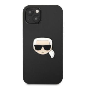 Karl Lagerfeld Head bőr hátlap tok Apple iPhone 13 mini, fekete kép