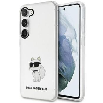 Karl Lagerfeld Ikonik Choupette Samsung Galaxy S23+, szilikon tok, átlátszó kép