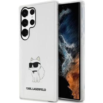 Karl Lagerfeld Ikonik Choupette Samsung Galaxy S23 Ultra, szilikon tok, átlátszó kép