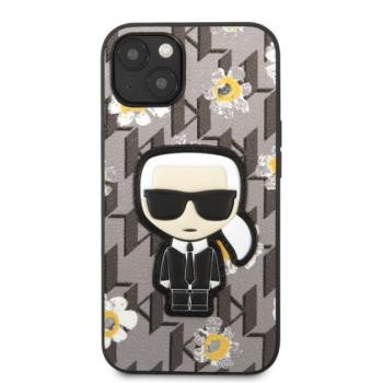 Karl Lagerfeld Ikonik Flower hátlap tok Apple iPhone 13 mini, szürke kép