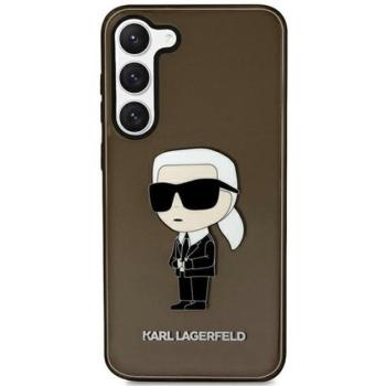 Karl Lagerfeld Ikonik Samsung Galaxy S23+, szilikon tok, fekete kép
