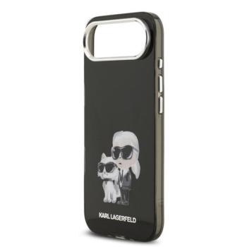 KARL LAGERFELD IML AQUARELLE KARL AND CHOUPETTE szilikon telefonvédő (ütésállóság, kameravédő) FEKETE Apple iPhone Air kép