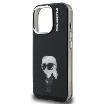 KARL LAGERFELD IML AQUARELLE KARL szilikon telefonvédő (ütésállóság, kameravédő) FEKETE Apple iPhone 15 Pro kép