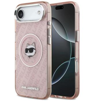 Karl Lagerfeld IML Choupette Head Logo iPhone Air (2025) MagSafe kompatibilis hátlap tok, rózsaszín kép
