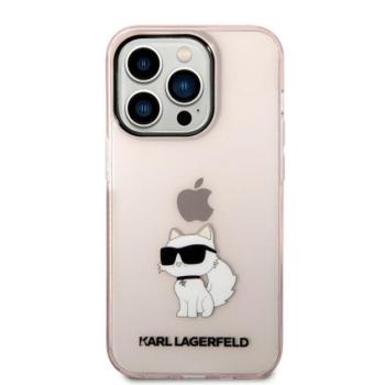 Karl Lagerfeld IML Choupette NFT hátlap tok Apple iPhone 14 Pro Max, rózsaszín kép