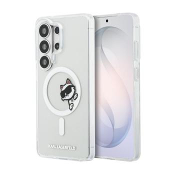 Karl Lagerfeld IML Choupette Peekaboo Logo Samsung Galaxy S26 Ultra mágneses tok, átlátszó kép