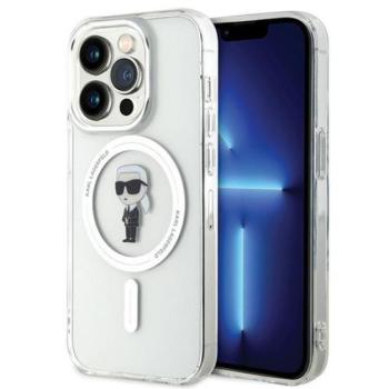 Karl Lagerfeld IML Ikonik MagSafe Apple iPhone 15 Pro hátlap tok, átlátszó kép