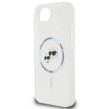 KARL LAGERFELD IML K&amp;CH HEADS METAL FRAME MAGSAFE szilikon telefonvédő (ütésállóság, kameravédő, MagSafe) ÁTLÁTSZÓ Apple iPhone 16e kép