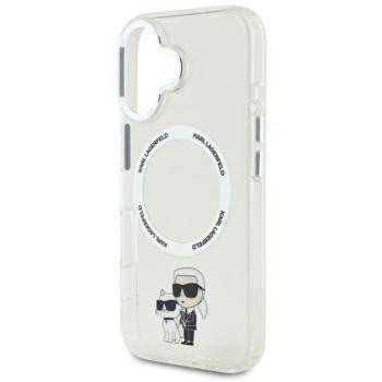 KARL LAGERFELD IML KARL AND CHOUPETTE MAGSAFE szilikon telefonvédő (ütésállóság, MagSafe) ÁTLÁTSZÓ Apple iPhone 16 Plus kép