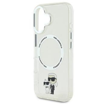 KARL LAGERFELD IML KARL AND CHOUPETTE MAGSAFE szilikon telefonvédő (ütésállóság, MagSafe) ÁTLÁTSZÓ Apple iPhone 16 kép