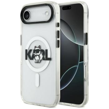 Karl Lagerfeld IML Karl Head Logo Apple iPhone Air (2025) MagSafe kompatibilis hátlap tok, átlátszó kép
