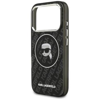 KARL LAGERFELD IML KARL HEAD LOGO MAGSAFE szilikon telefonvédő (ütésállóság, kameravédő, MagSafe) FEKETE Apple iPhone 17 Pro Max kép