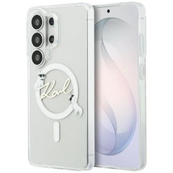 Karl Lagerfeld IML KC Script Samsung Galaxy S26 Ultra mágneses tok, MagSafe, átlátszó kép