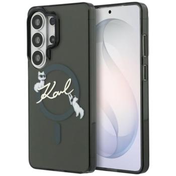 Karl Lagerfeld IML KC Script Samsung Galaxy S26 Ultra mágneses tok, MagSafe, fekete kép