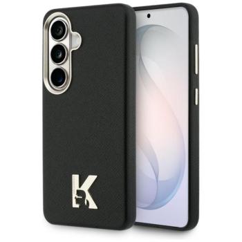 Karl Lagerfeld K Metal Logo Samsung Galaxy S26 mágneses tok, MagSafe, fekete kép