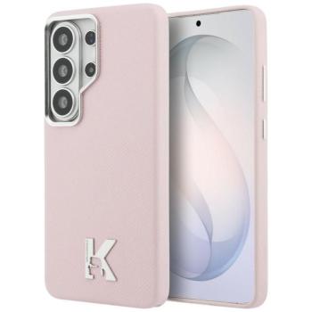 Karl Lagerfeld K Metal Logo Samsung Galaxy S26 Ultra mágneses tok, MagSafe, rózsaszín kép