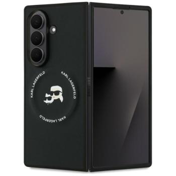 Karl Lagerfeld Karl&amp;Choupette Logo Samsung Galaxy Z Fold 7 MagSafe kompatibilis hátlap tok, fekete kép