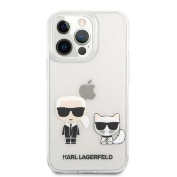 Karl Lagerfeld Karl and Choupette PC/TPU hátlap tok Apple iPhone 13 Pro Max, átlátszó kép