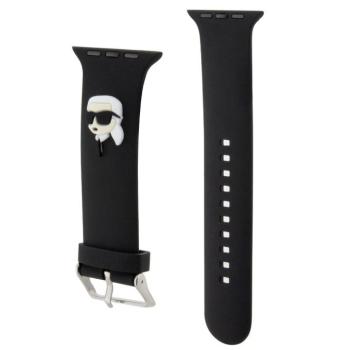 Karl Lagerfeld Karl Head NFT Apple Watch 42/44/45/46/49 szíj, fekete kép