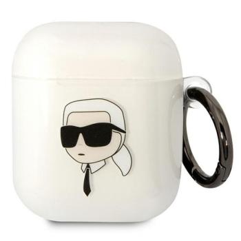 Karl Lagerfeld KLA2HNIKTCT AirPods 1/2 tok átlátszó Karl&#039;s Head (Karl feje) kép