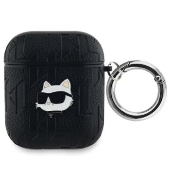 Karl Lagerfeld KLA2PGCHPK Monogram Choupette Head tok AirPods 1/2 - fekete kép