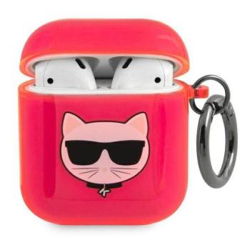 Karl Lagerfeld KLA2UCHFP AirPods 1/2 tok rózsaszín Choupette kép