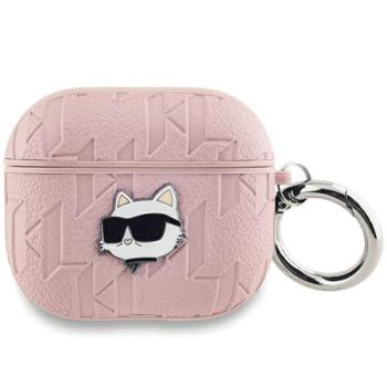 Karl Lagerfeld KLA3PGCHPP Monogram Choupette Head tok AirPods 3 - rózsaszín kép