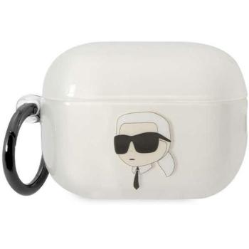 Karl Lagerfeld KLAP2HNIKTCT Airpods Pro 2 (2022/2023) átlátszó ikonikus Karl Lagerfeld tok Karl Lagerfeld kép