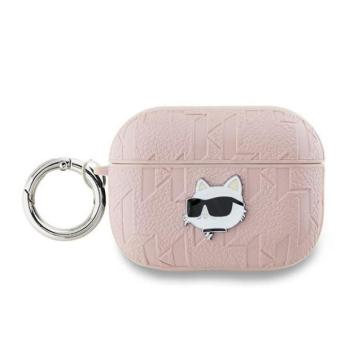 Karl Lagerfeld KLAP2PGCHPP Monogram Choupette Head tok AirPods Pro 2 - rózsaszín kép