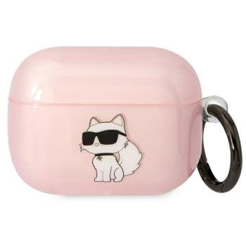 Karl Lagerfeld KLAPHNCHTCP Airpods Pro tok rózsaszín ikonikus Choupette kép