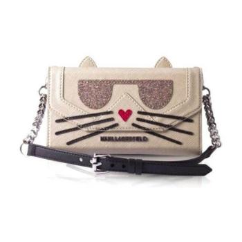 Karl Lagerfeld KLCLTP7KFCH iPhone 7/8 SE 2020 / SE 2022 rózsaszín könyvtok Chopette Koctail Clutch kép