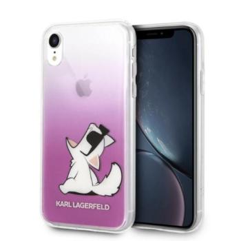 Karl Lagerfeld KLHCI61CFNRCPI Choupette Fun tok iPhone XR - rózsaszín kép