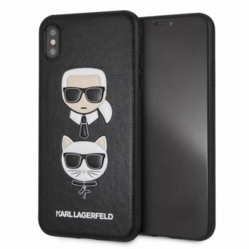 Karl Lagerfeld KLHCI65KICKC iPhone Xs Max fekete Karl &amp; Choupette keménytok kép