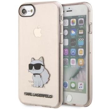 Karl Lagerfeld KLHCI8HNCHTCP iPhone 7/8/ SE 2020 / SE 2022 rózsaszín keménytok ikonikus Choupette kép