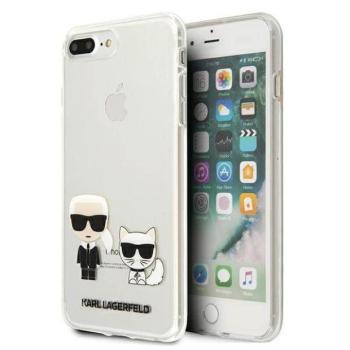 Karl Lagerfeld KLHCI8LCKTR iPhone 7/8 Plus átlátszó Karl &amp; Choupette keménytok kép