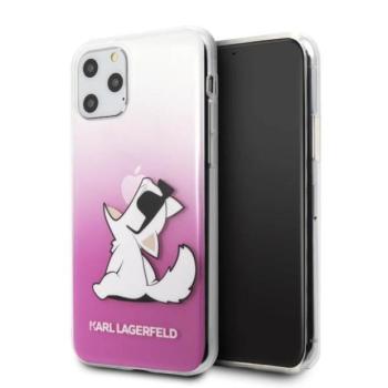 Karl Lagerfeld KLHCN58CFNRCPI iPhone 11 Pro rózsaszín Choupette Fun keménytok kép