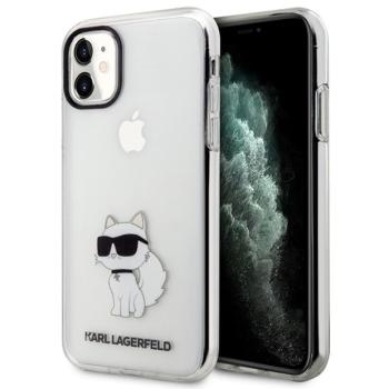 Karl Lagerfeld KLHCN61HNCHTCT iPhone 11 6,1&quot; átlátszó keménytok ikonikus Choupette kép
