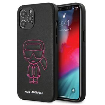 Karl Lagerfeld KLHCP12LPCUIKPI iPhone 12 Pro Max 6,7&quot; rózsaszín keménytok Karl ikonikus Outline kép