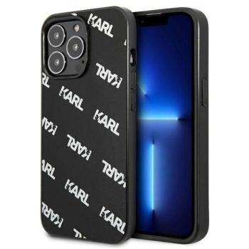 Karl Lagerfeld KLHCP13LPULMBK3 iPhone 13 Pro / 13 6,1&quot; keménytok fekete Allover tok kép