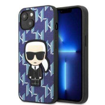 Karl Lagerfeld KLHCP13MPMNIKBL iPhone 13 6,1&quot; keménytok kék Monogram ikonikus Patch kép